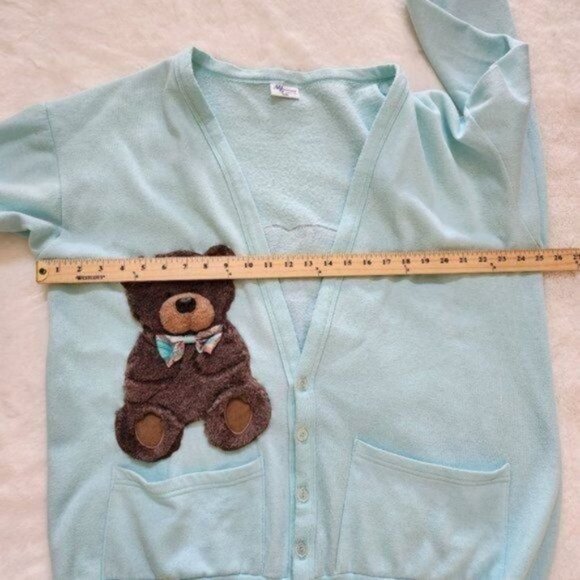 Womens A1ASportWear cardigan with cute Tedy Bear, Size L/XL - Picture 8 of 14